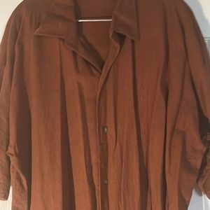 2pc brown leisure set, big & tall